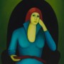 Lezende vrouw<br />50x40